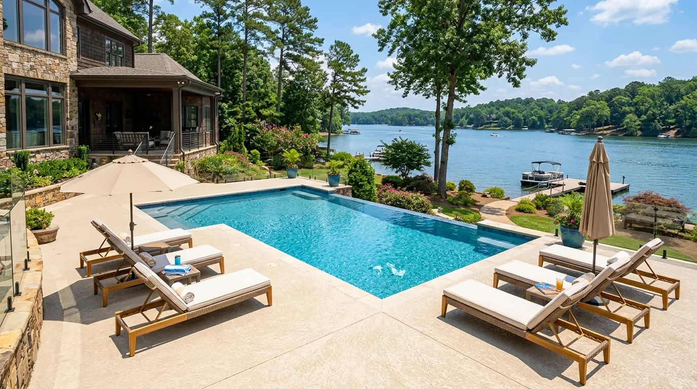 Johns Creek Pool Deck Concrete: Stamped & Decorative Options